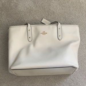 White coach bag